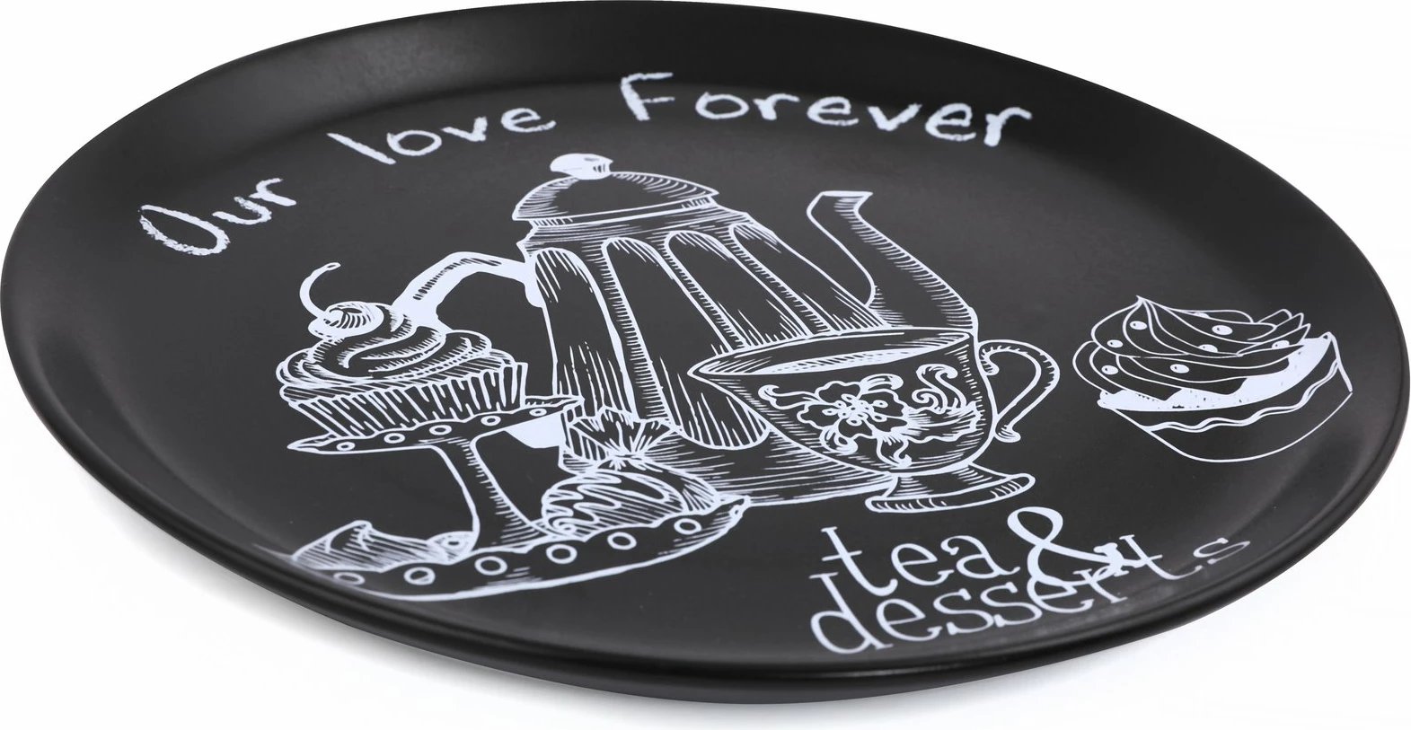 Set pjatash shërbimi (6 copë), Hermia Concept, ngjyrë e zezë mat, ST042106F956A4644000AS3T00