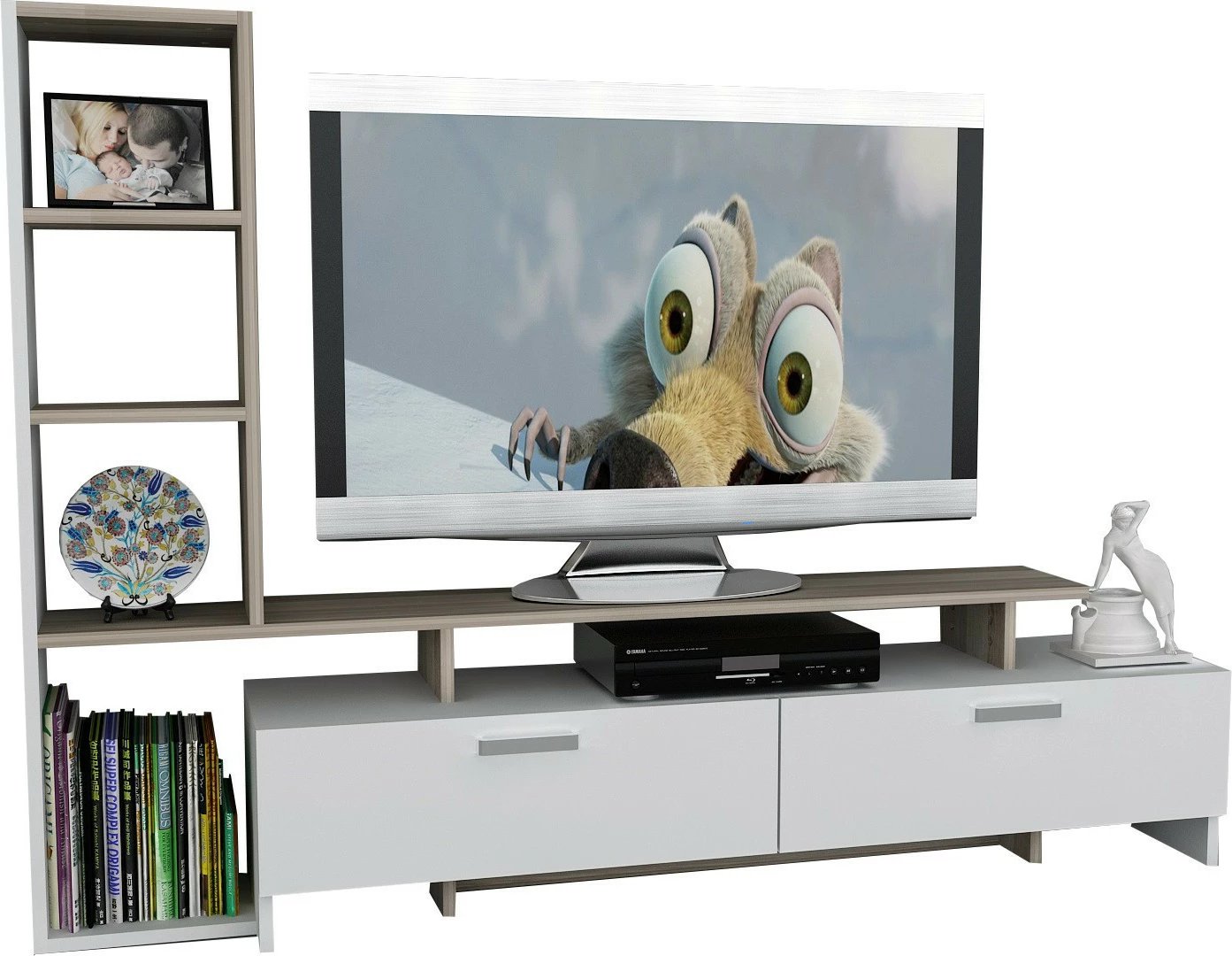 Njësi TV Hanah Home, ngjyrë e bardhë, Cordoba