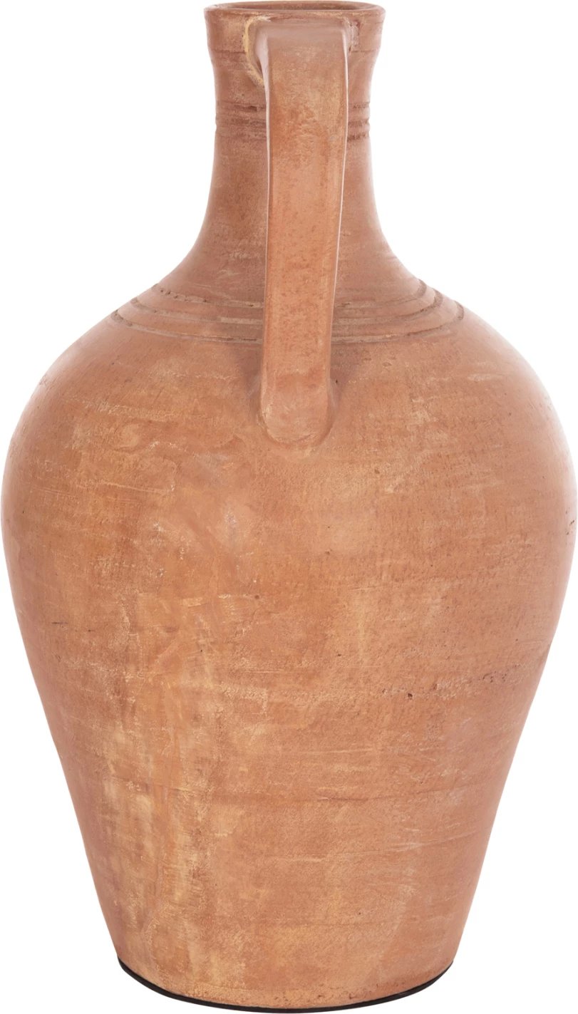 Vazo dekorative (amfora), terrakotë natyrale, FEAX FH4676.08L, 35x35x58cm