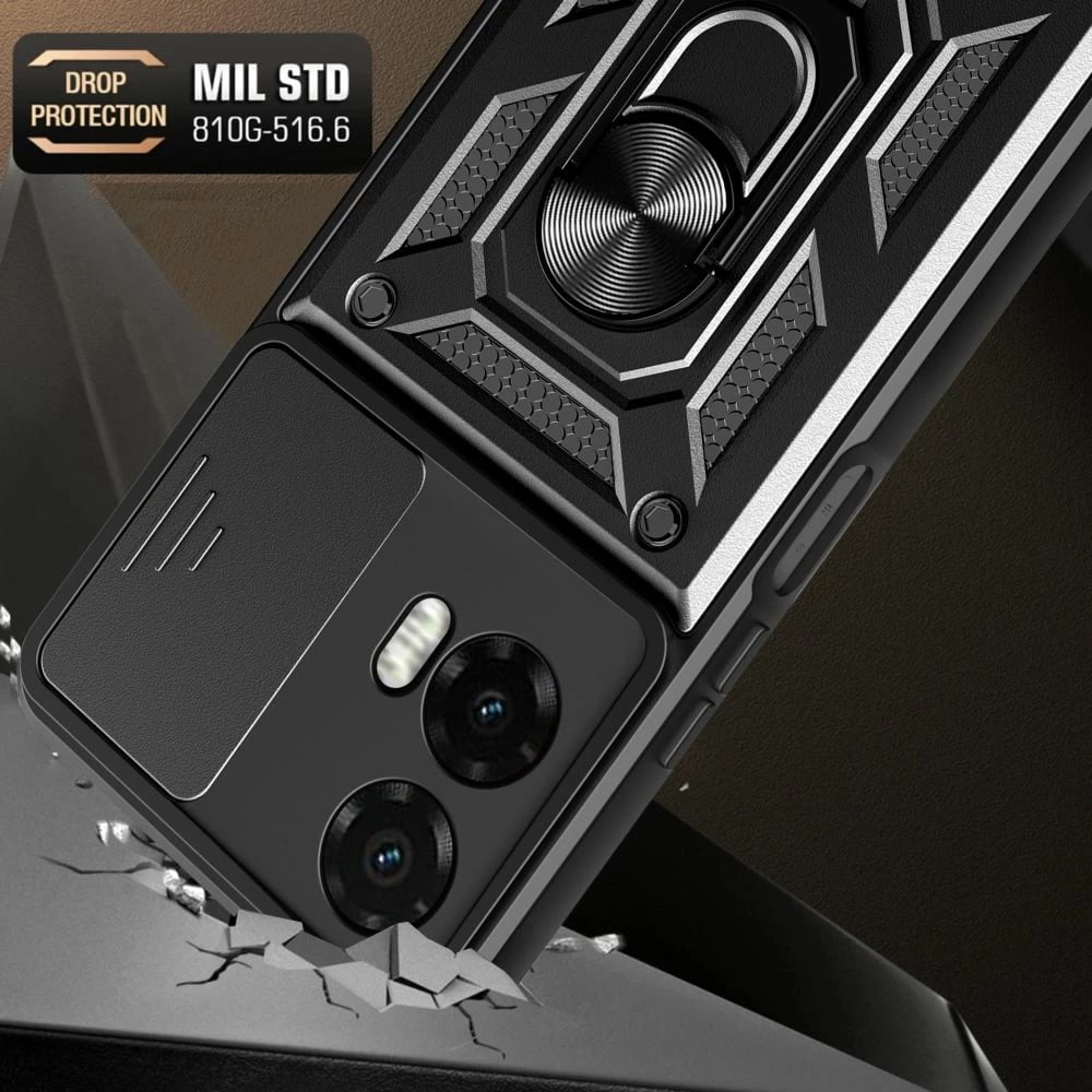 Mbështjellës Tech-Protect CamShield Pro për Motorola Moto G35 5G, i zi