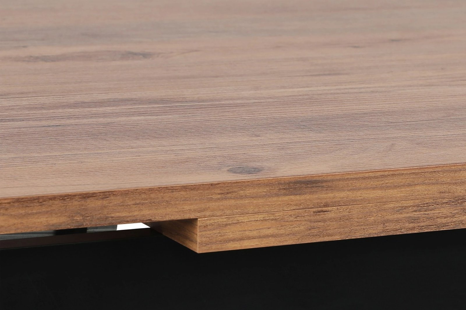 Tavolinë ngrënieje e zgjatshme, ngjyrë arre dhe e zezë, Skye Decor, Polo - 1303