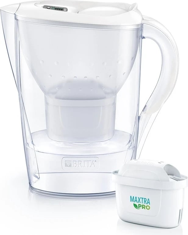 Kanaç filtrues uji Brita Marella me 1 filtr MAXTRA PRO Pure Performance, bardhë