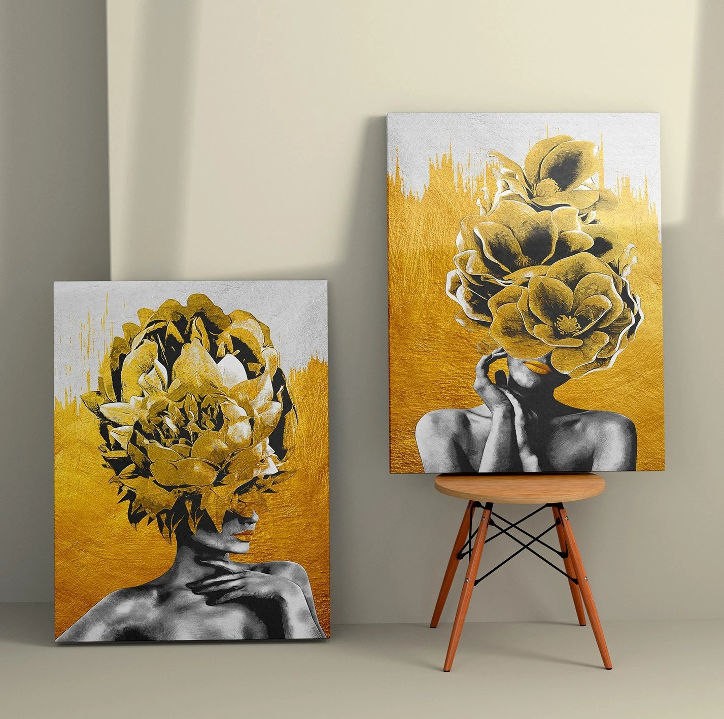 Pikturë dekorative në kanavacë (2 copë), Wallity, 2KNV4292, 70x100cm