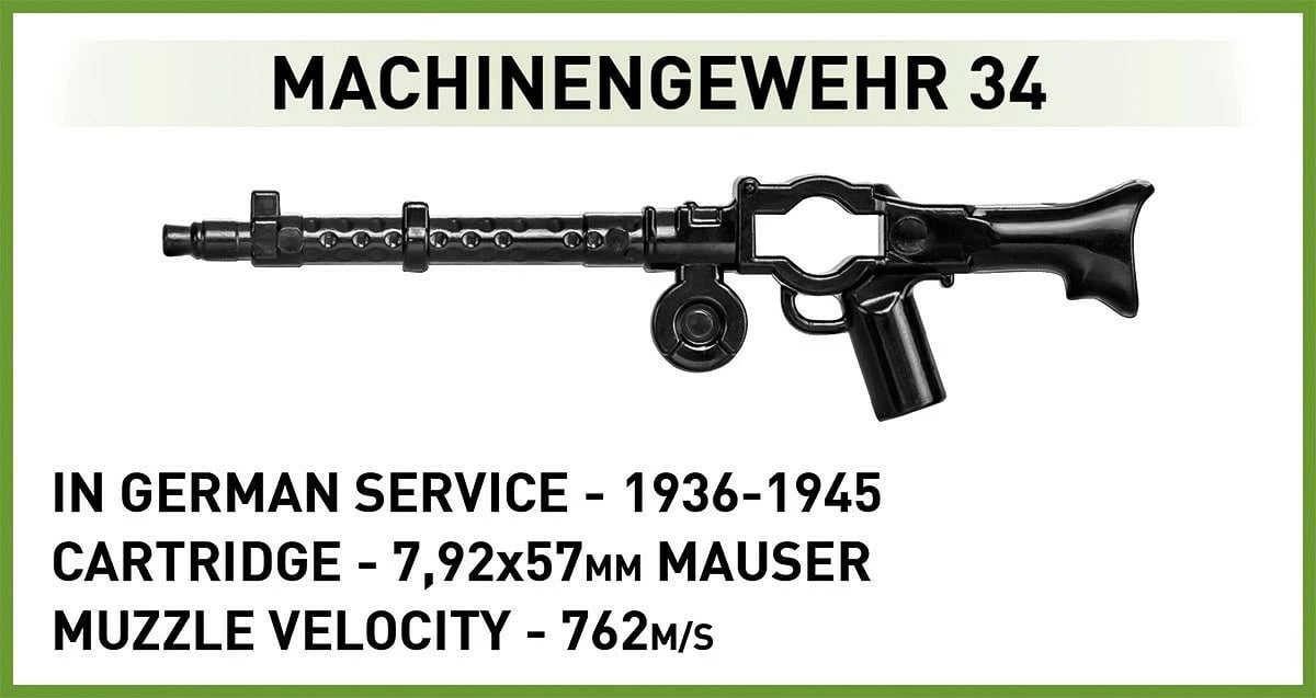 Set blloqesh ndërtimi, Cobi, COBI-2598 Sd.Kfz.124 Wespe 1:28, 860 pjesë, Executive Edition, me figura, kamuflazh jeshil-rërë
