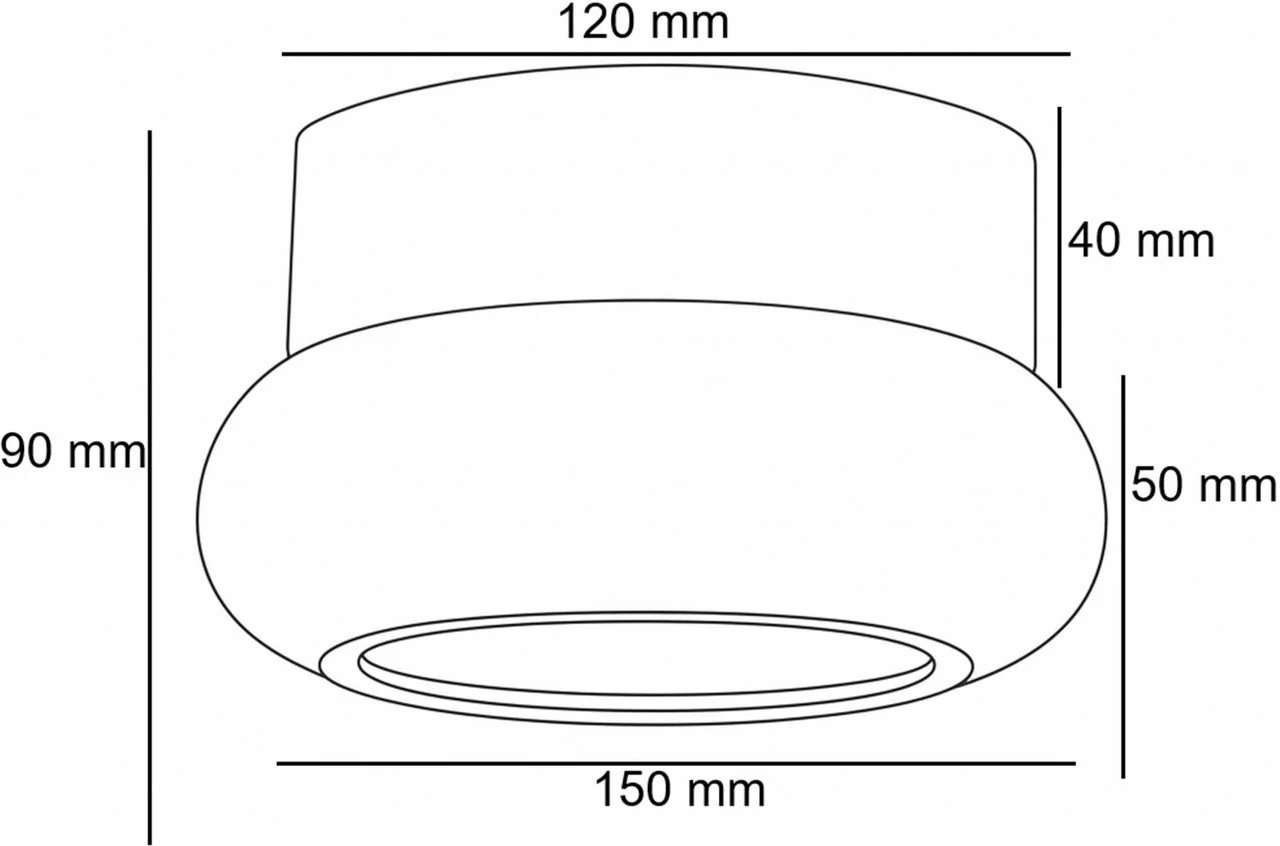 Llambë muri Opviq, Worm-S, ngjyrë arre dhe bezhë