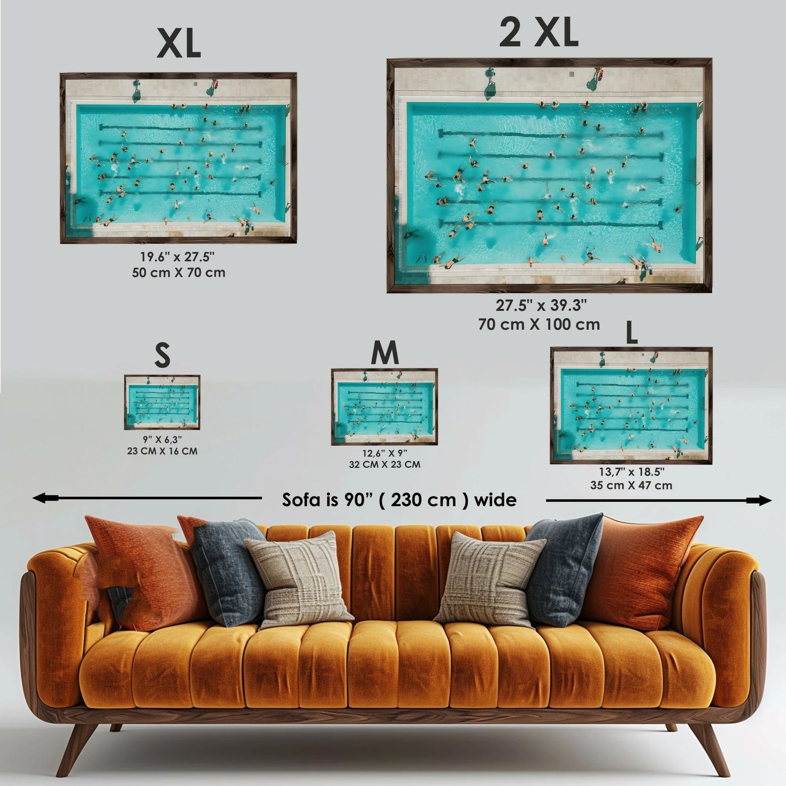 Pikturë dekorative me kornizë MDF, Wallity, GE091-L