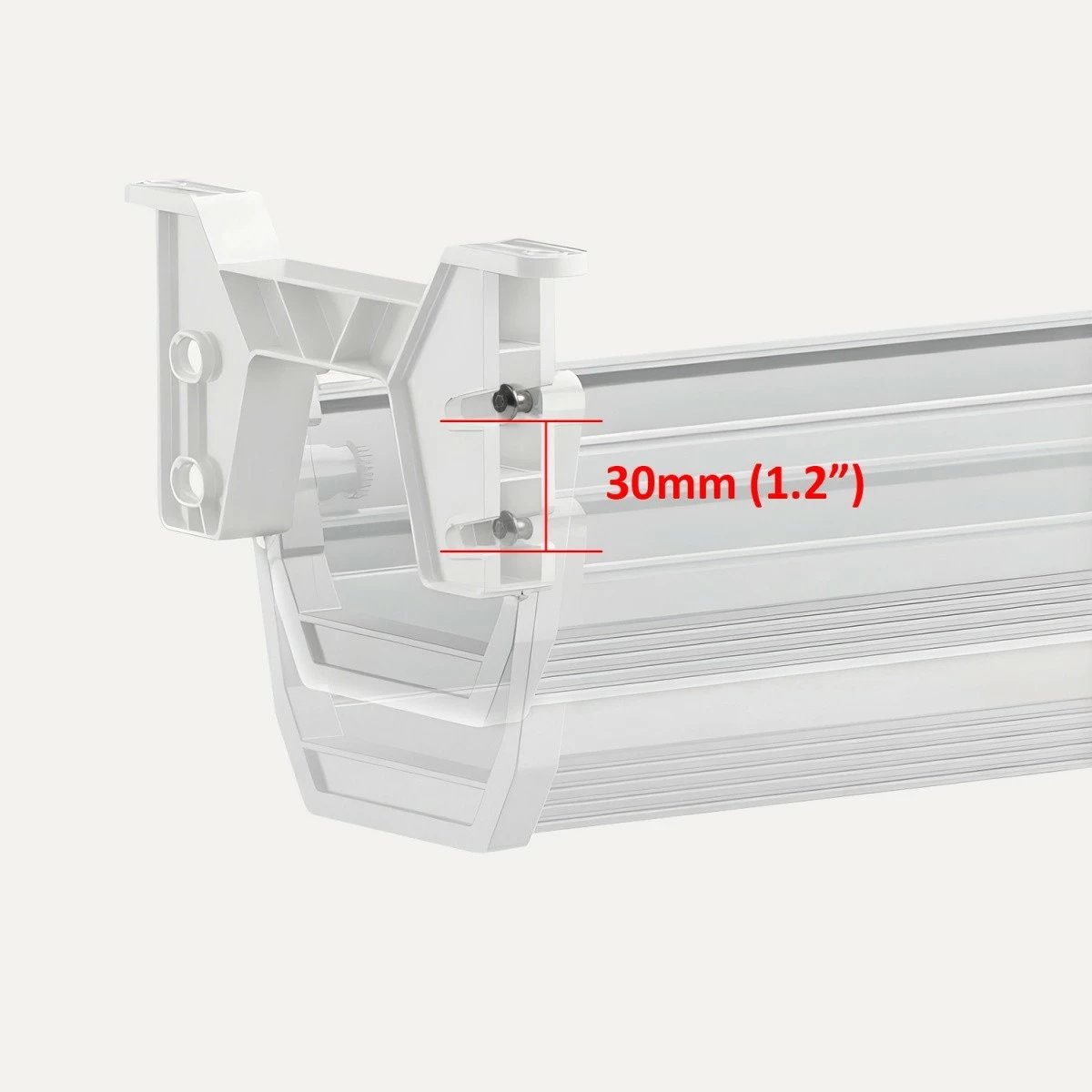 Organizues kabllosh Maclean MC-106W, nën tavolinë, i bardhë Organizues kabllosh Maclean MC-106W, nën tavolinë, i bardhë