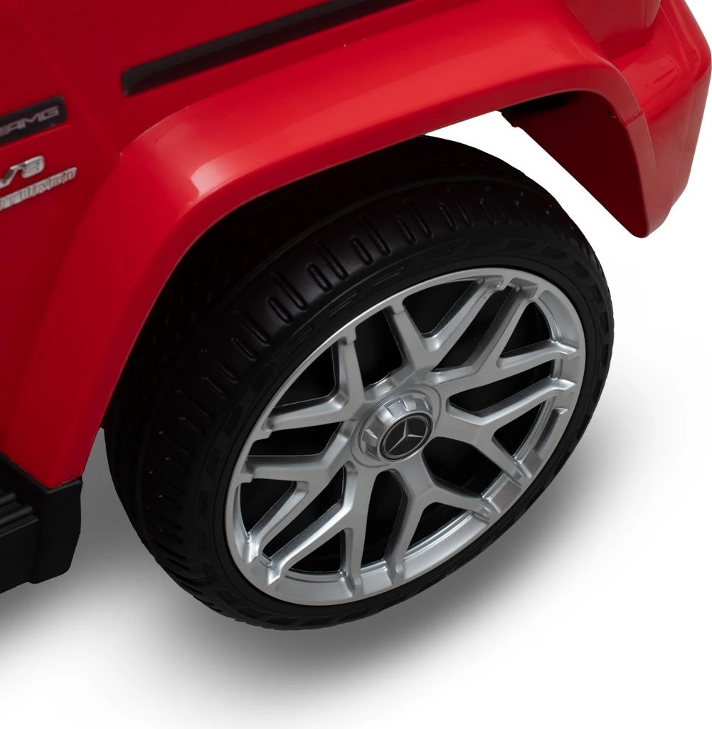 makinë elektrike për fëmijë, Baby Mix, Mercedes-Benz G63 AMG, 12V 4.5Ah, 2x30W, me telekomandë 2.4G, USB/Bluetooth, LED, e kuqe