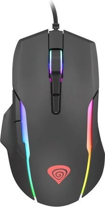 Maus gaming Genesis Xenon 220, me tela, 6400 DPI, RGB, i zi