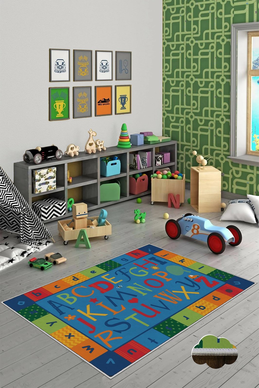 Qilim për korridor, shumëngjyrësh, WOOKECE150, 80x200cm