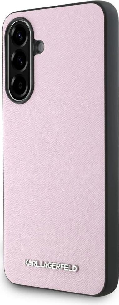 Mbështjellës Karl Lagerfeld Saffiano Metal Logo për Samsung Galaxy A56, Rozë