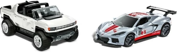 Set vetura lodër Hot Wheels Pull-Back Speeders, 2 copë, shumëngjyrëshe, 1:43