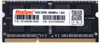 Kingspec DDR3 Ram Memory 4GB Sodimm