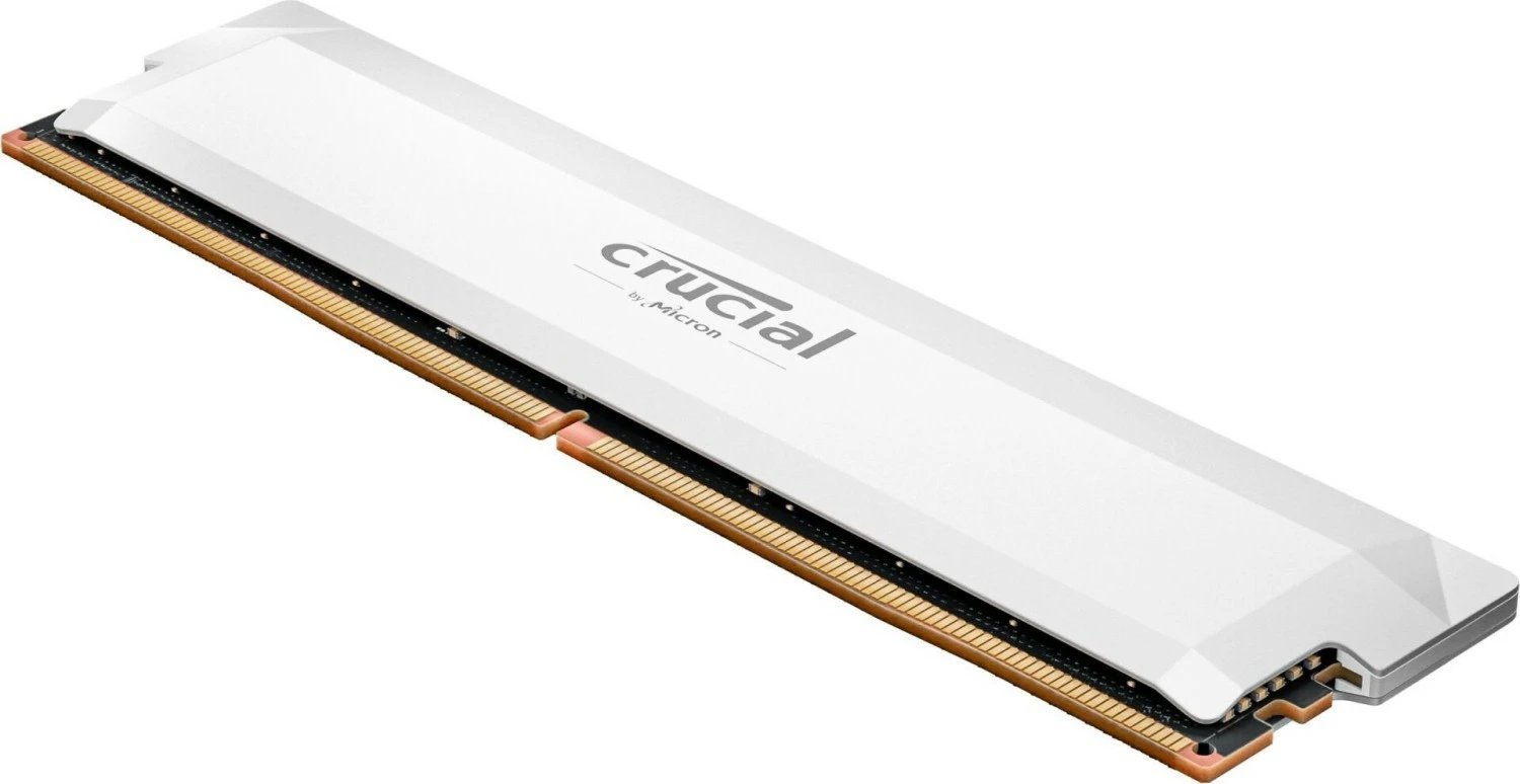 RAM Memorje Crucial DDR5 Pro OC, 16GB, 6400MHz, CL38, Bardhë