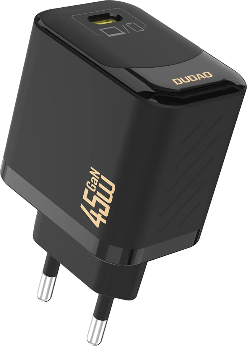 Karikues muri Dudao A28C, GaN, 45W, me kabllo USB-C, i zi