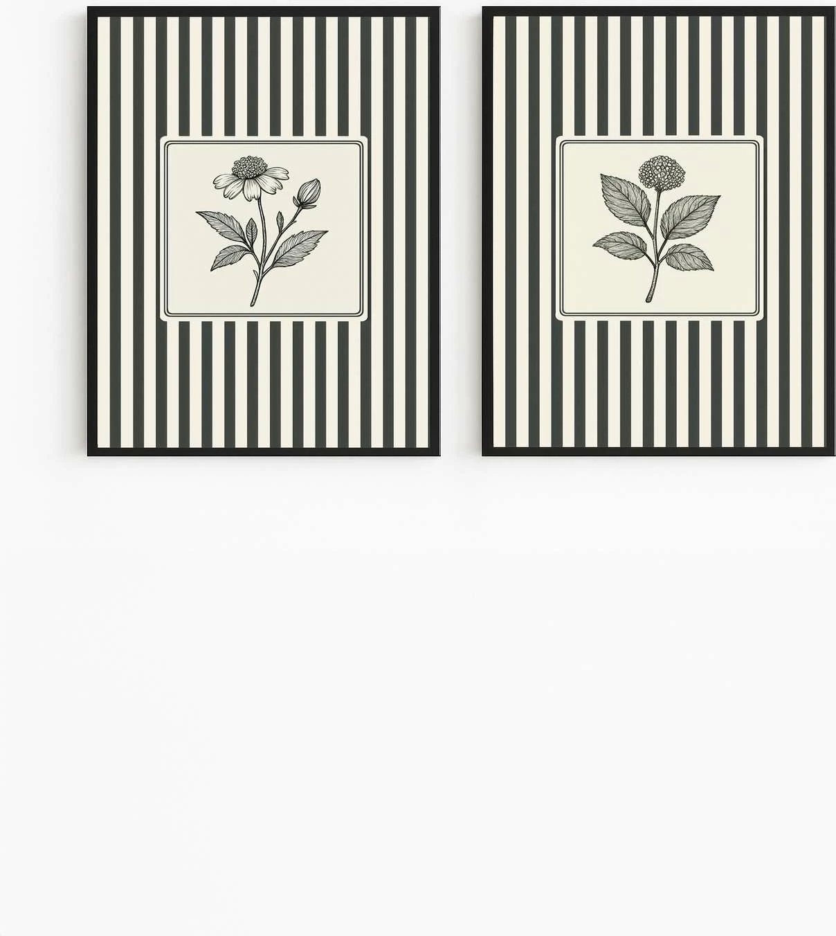 Pikturë dekorative me kornizë, MDF, 2 copë, Wallity, Czgl3, 30x40cm