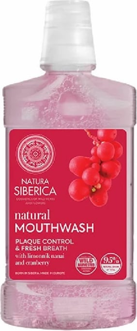Shpëlarës goje Natura Siberica Schizandra dhe Boronicë 520ml