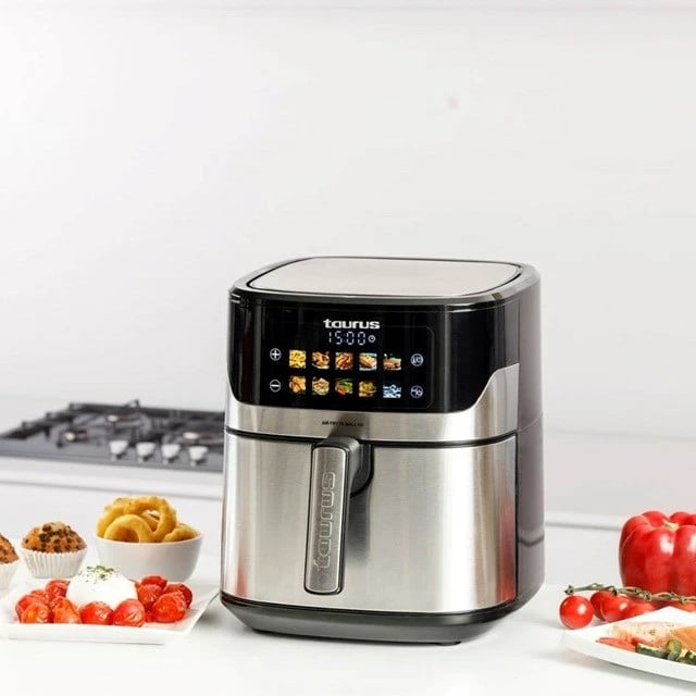Fritezë me ajër Taurus Air Fry 7S Wall HD, 6.5L, 1600W, E zezë/Inox