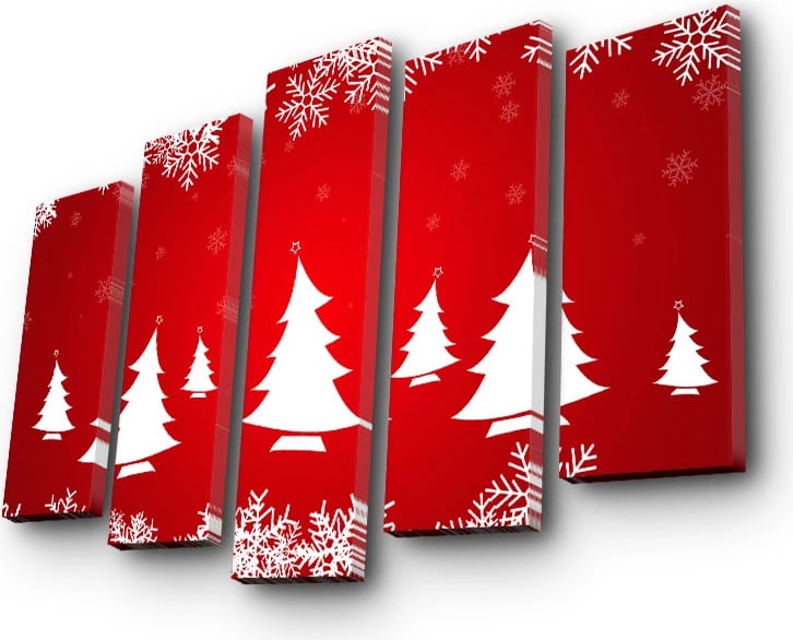 Pikturë dekorative në kanavacë (5 copë), Wallity, 5PATNOEL-6