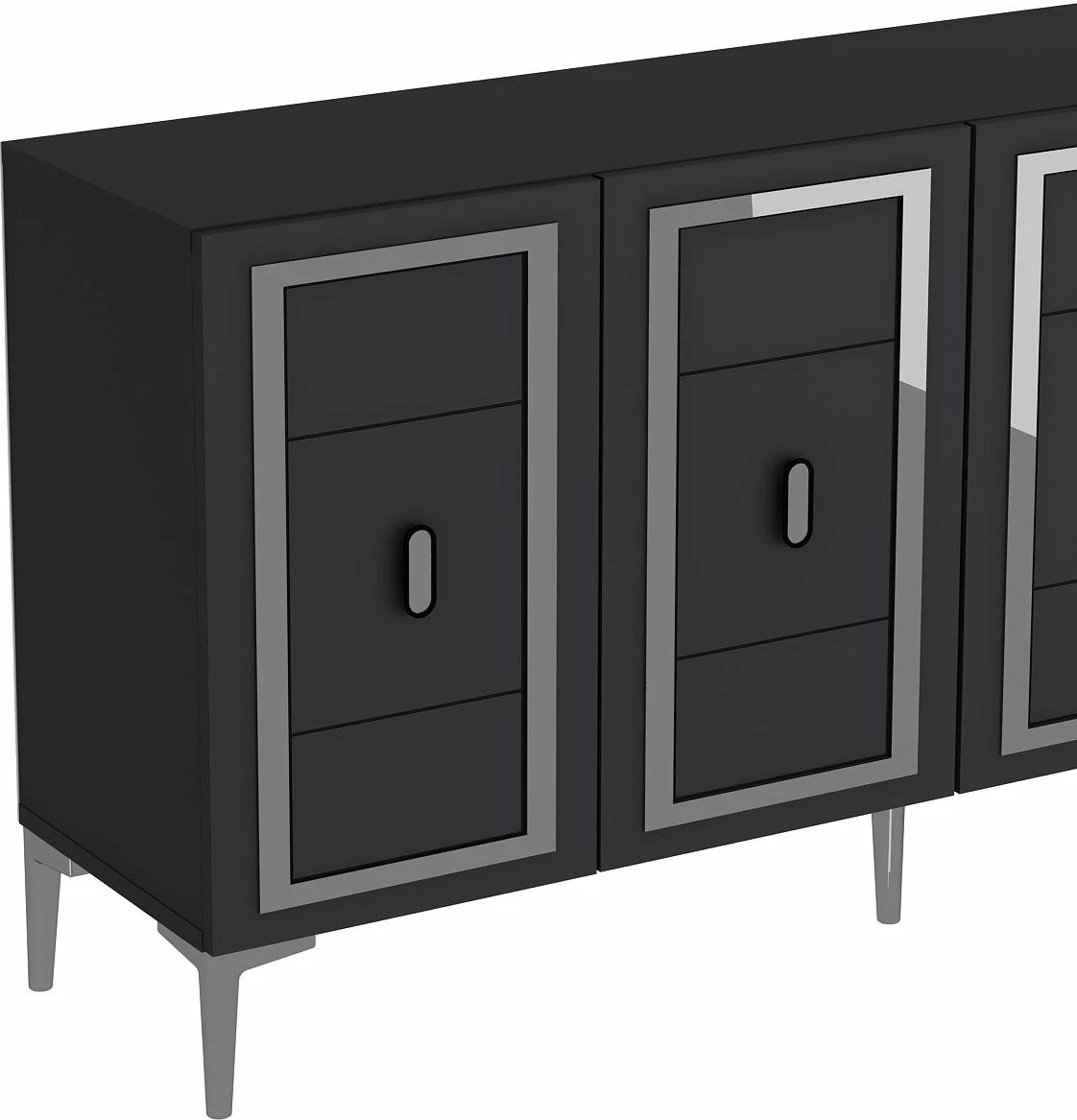 Konsolë Skye Decor, Orion, anthracite, argjend