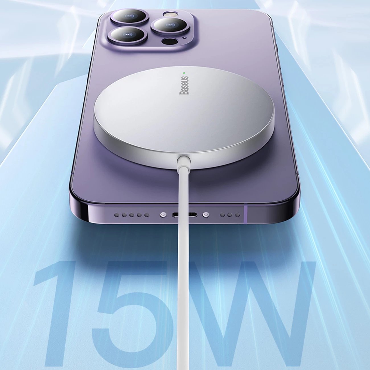 Karikues wireless Baseus Simple Mini3, MagSafe, 15W, i zi Karikues wireless Baseus Simple Mini3, MagSafe, 15W, i zi