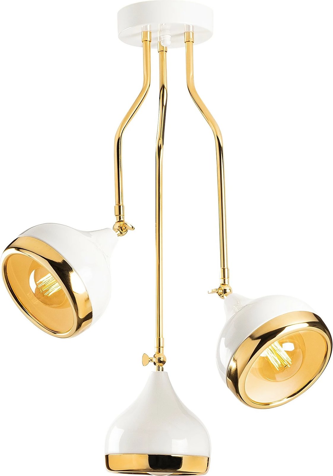 Llambë varëse moderne Opviq, Yıldo - 6892, e bardhë dhe e artë