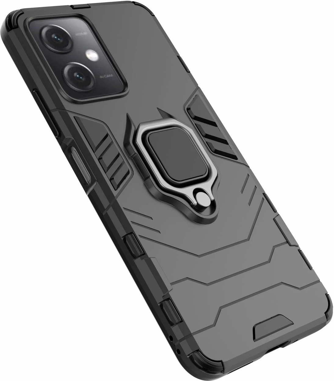Mbështjellës Hurtel Ring Armor për Xiaomi Redmi Note 12 5G / Poco X5 5G, i zi