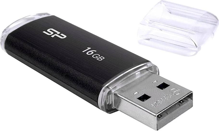USB flash drive Silicon Power, 16 GB USB Type-A 2.0, e zezë