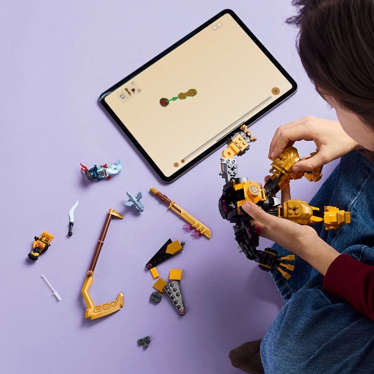 Set LEGO Ninjago Spinjitzu Battle Mech Arina 71839, 213 pjesë, për fëmijë, Plastikë