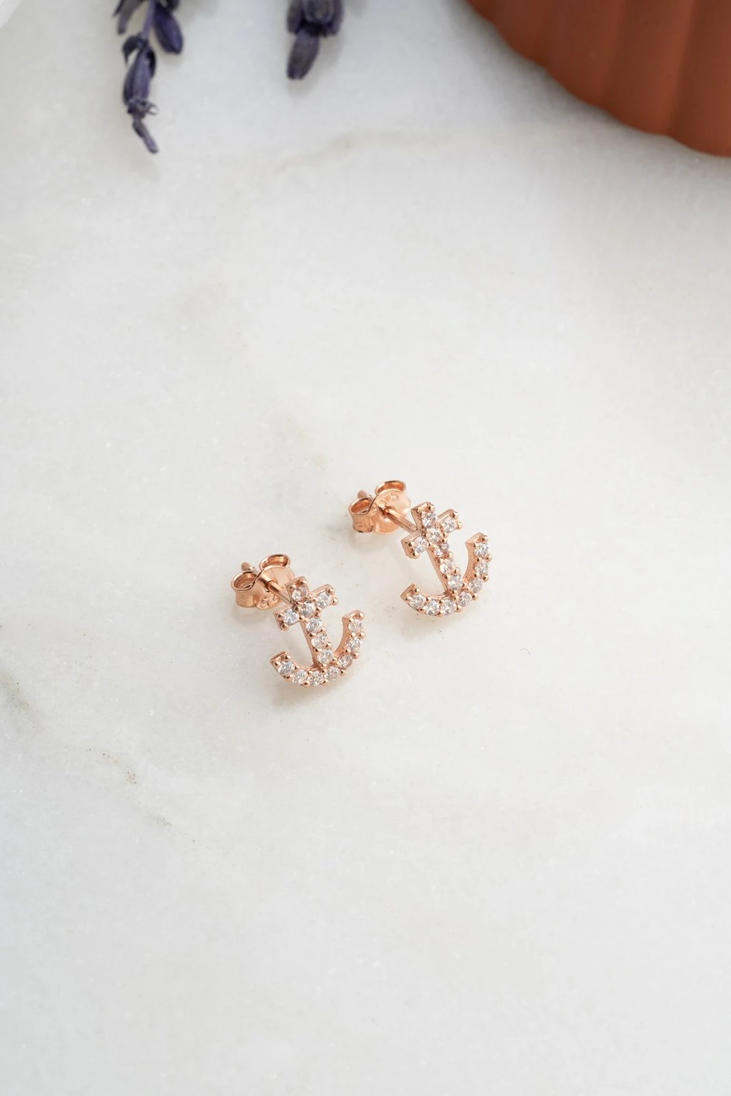 Vathë argjendi Jumeon, rozë gold & të bardhë, NRZ998323