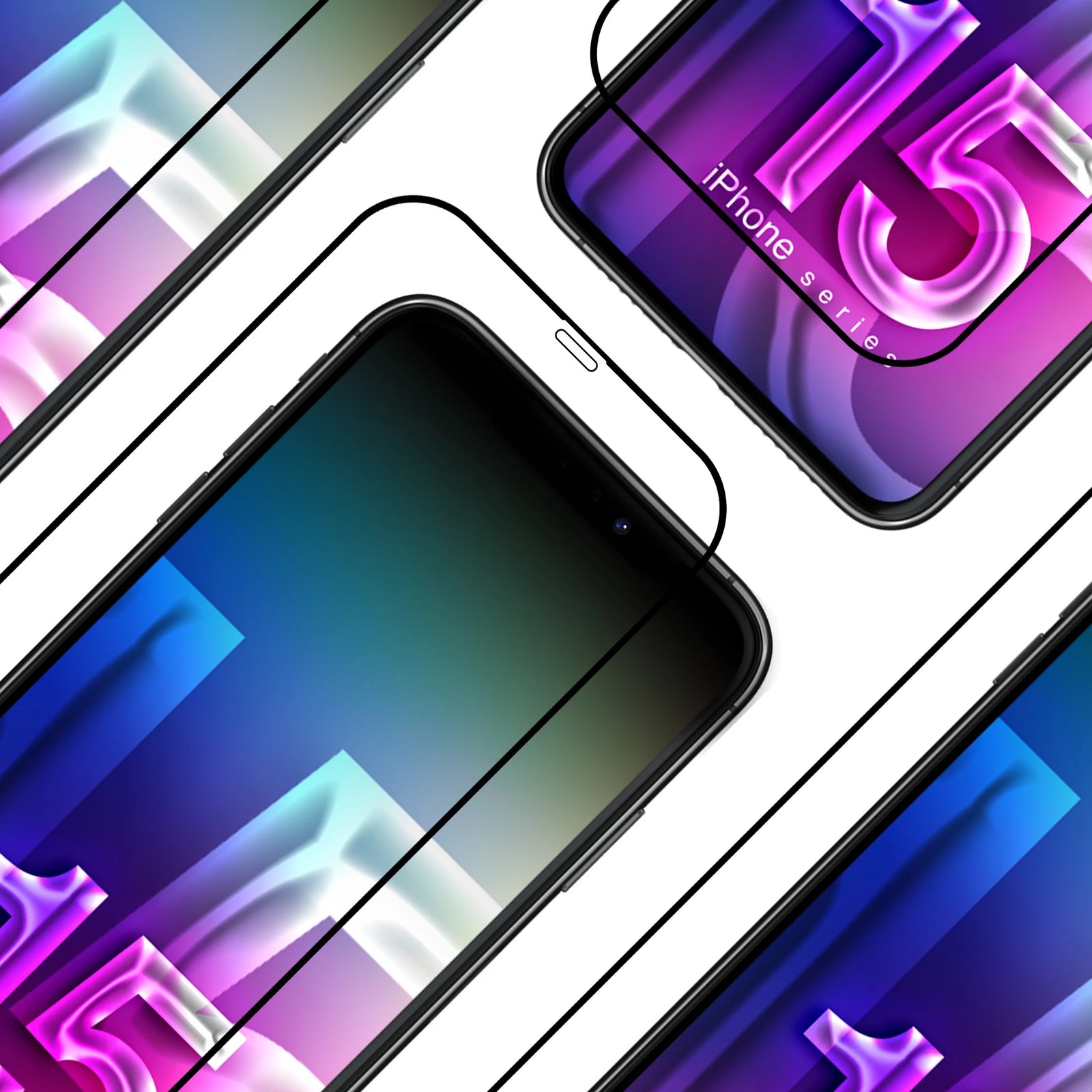 Mbështjellës 3mk Protection Comfort Set 4in1 për iPhone 15 Pro Max, Set me xham mbrojtës dhe mbrojtje lente