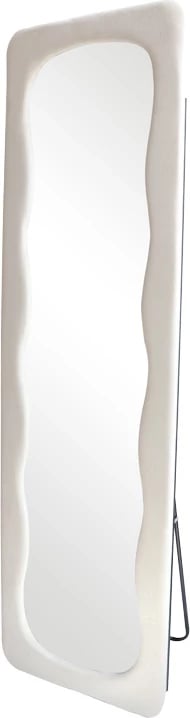 Pasqyrë Lezour, kadife e bardhë, 50x5x170cm