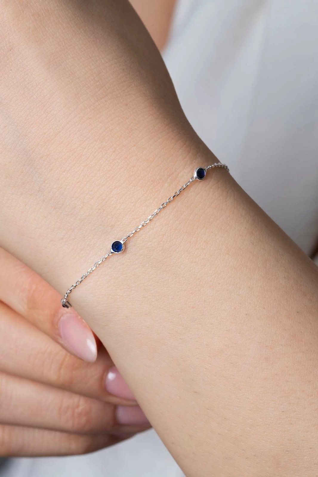 Byzylyk argjendi Jumeon, ngjyrë kaltër e errët, TFNY65229