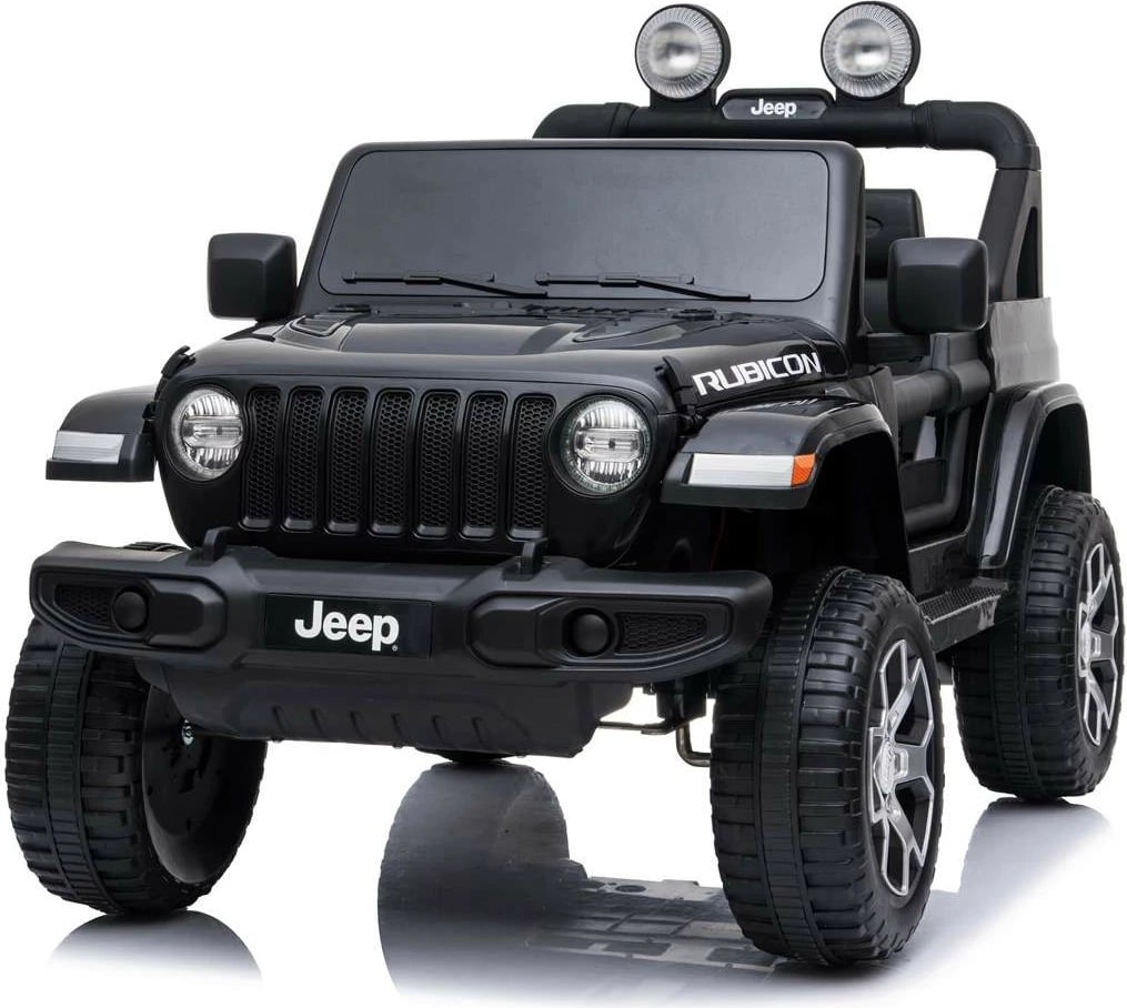 Makina elektrike për fëmijë, Baby Mix, Jeep Wrangler Rubicon, e zezë