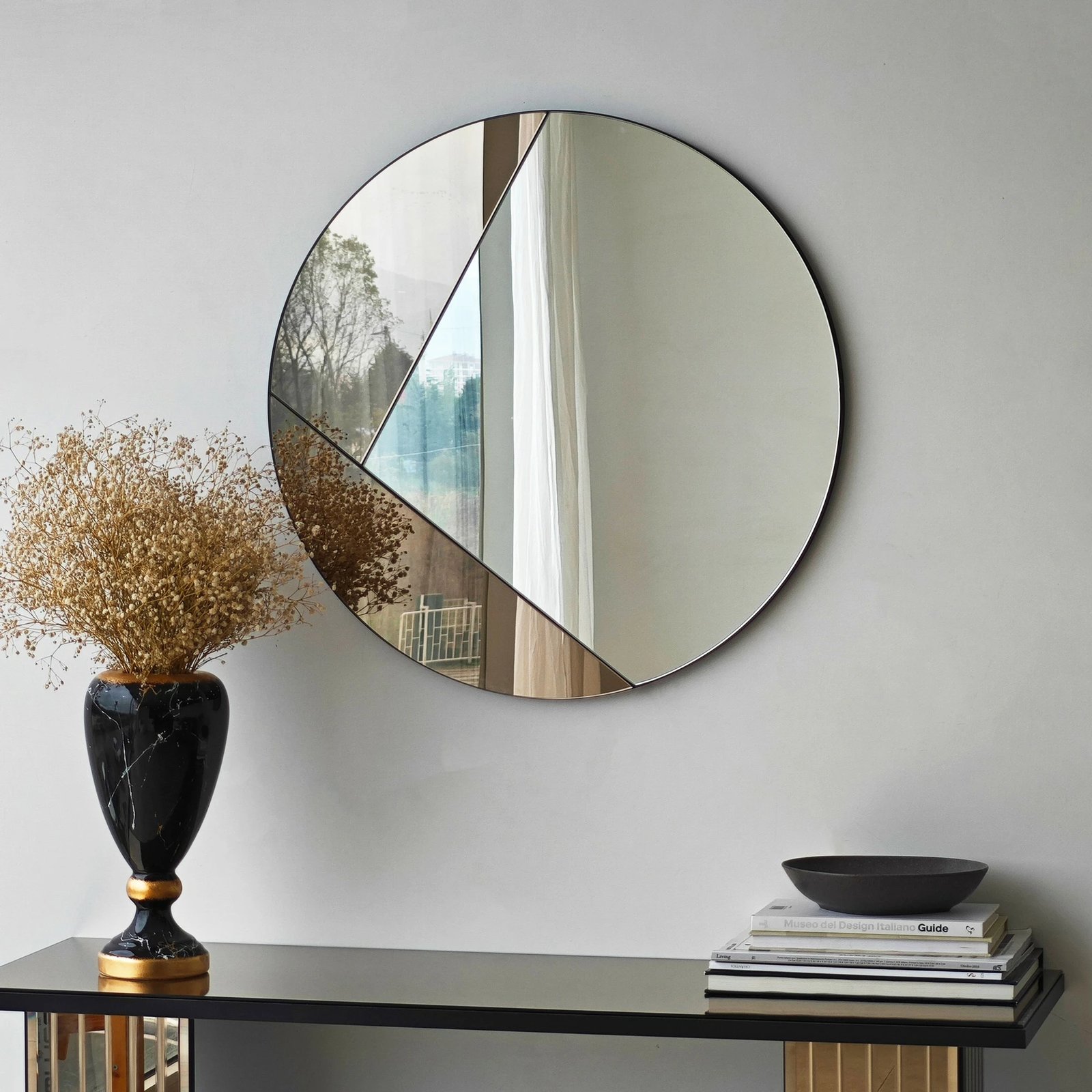 Pasqyrë dekorative Skye Decor, bronzi, Cicero, 60x60cm