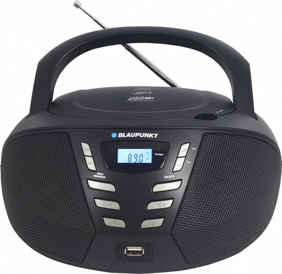 Boombox Blaupunkt BB7BK, FM PLL, CD/MP3/USB/AUX, e zezë