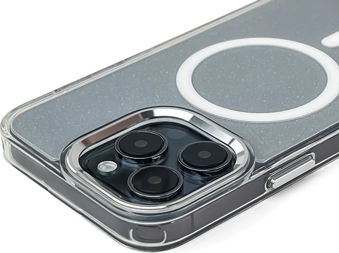 Mbështjellës Hurtel Glitter Case me MagSafe për iPhone 16e, Bardhë