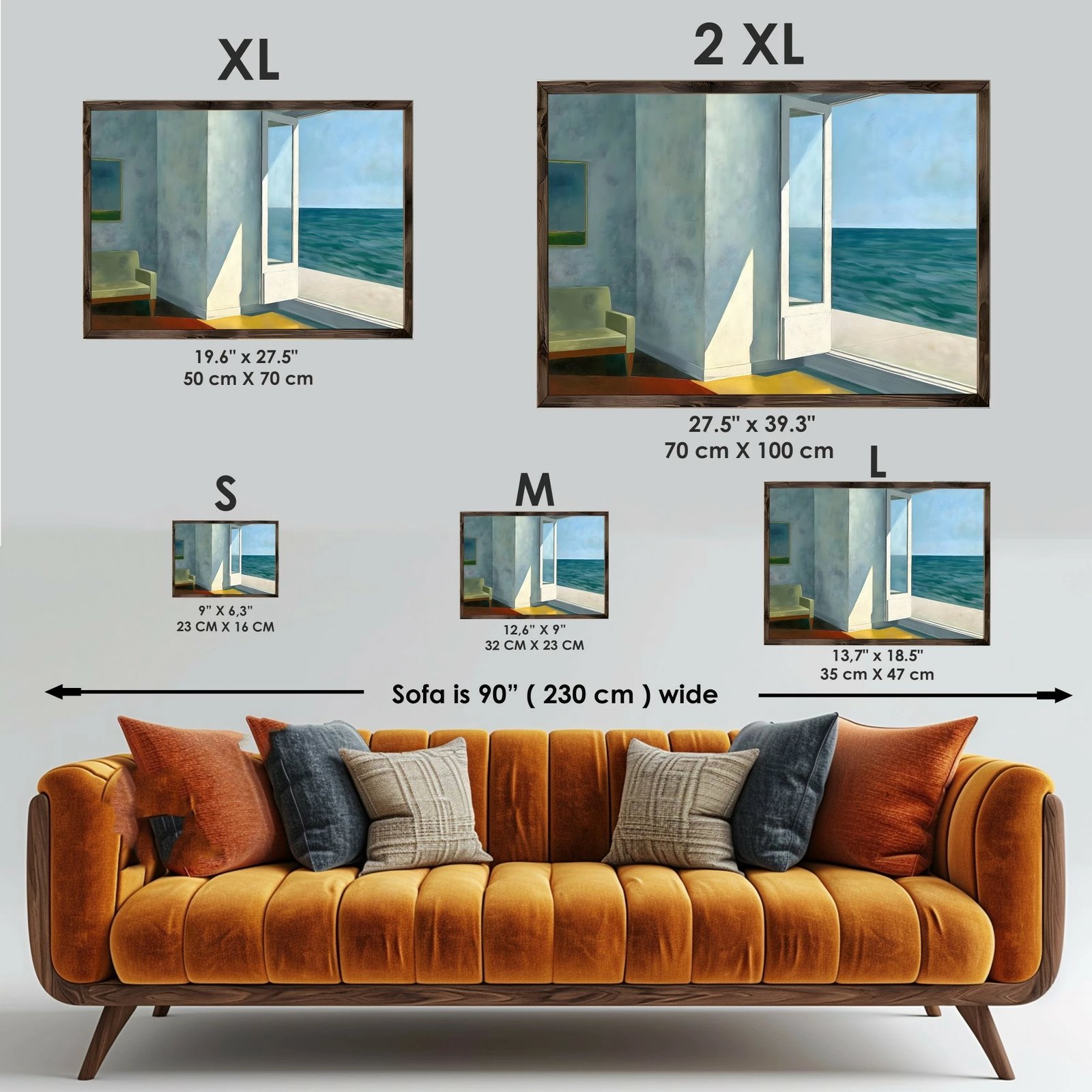 Pikturë dekorative me kornizë MDF, shumëngjyrëshe, Wallity GE180-L