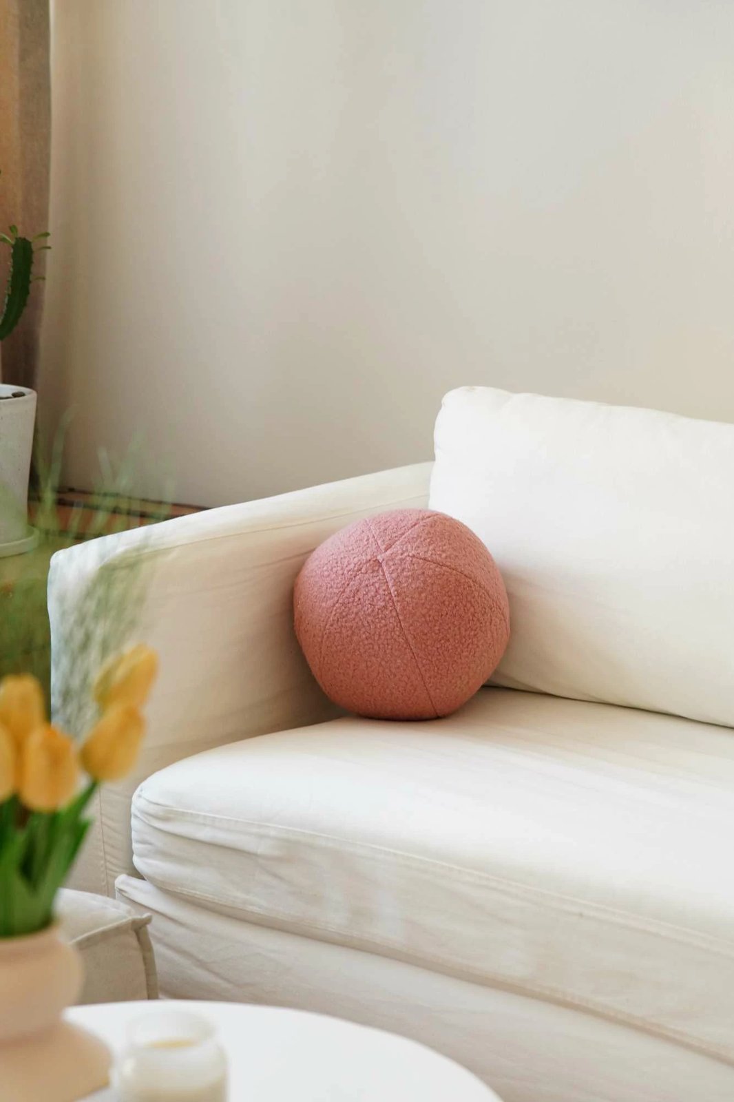 Jastëk dekorativ rozë, Teddy Top 25, Evila Originals, 25x25x25cm