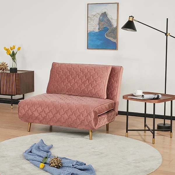 Karrige shtrat Nextdeco Barcelona e qëndisur, Roze e errët