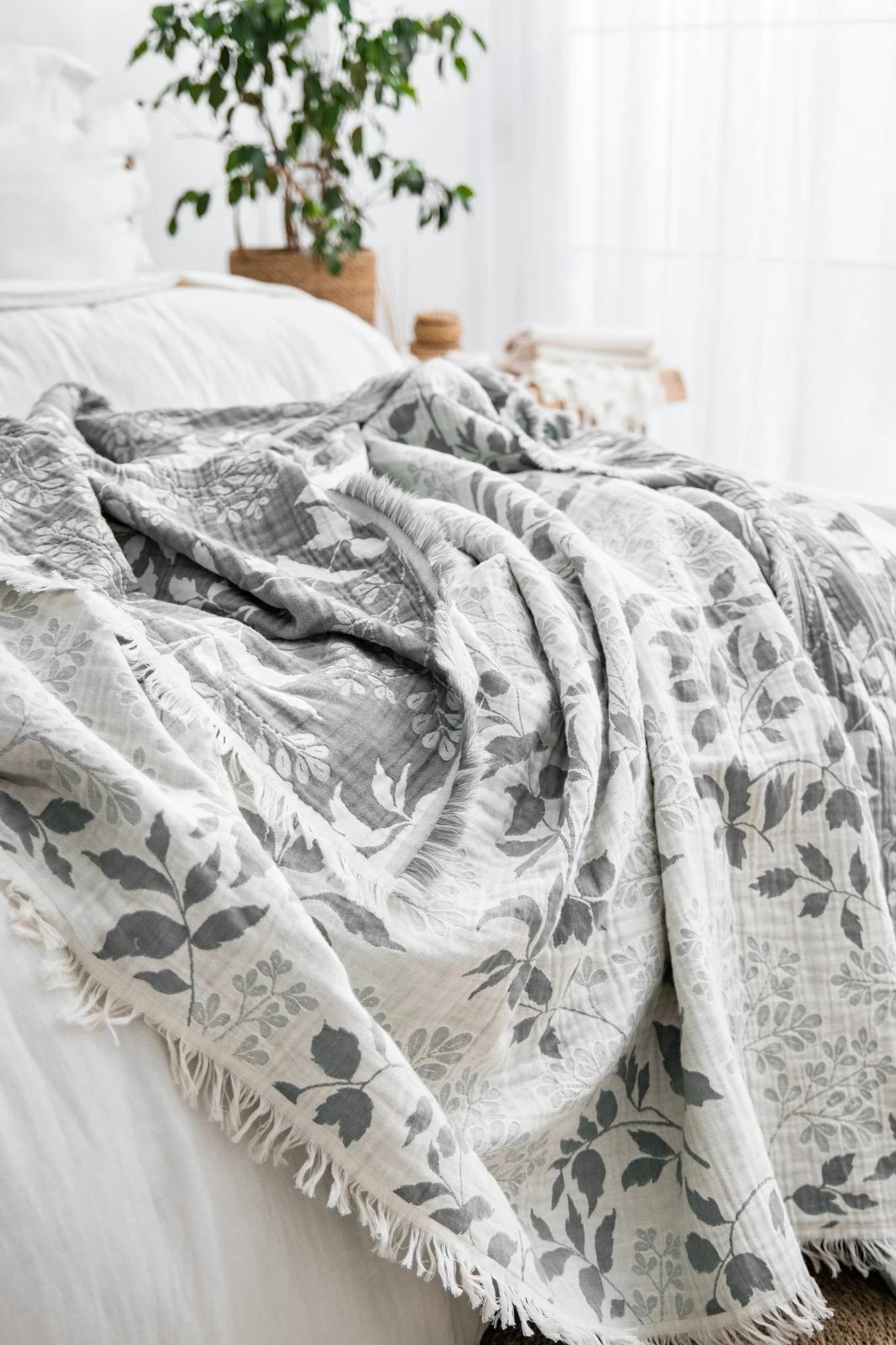 Set mbulesë dysheku dopio L'essentiel, Amore, ngjyrë gri