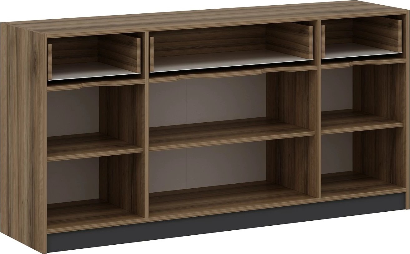 Konsol Skye Decor, Elina, ngjyrë arrë dhe antracit, 180x90x45cm