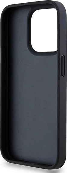 Mbështjellës DKNY Mono Stripe & Metal Logo për iPhone 15 Pro Max, i zi