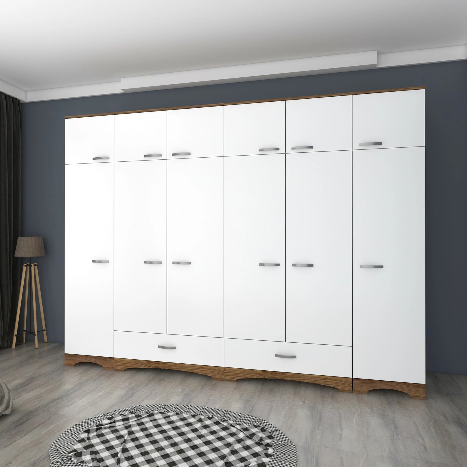 Dollap Skye Decor, ngjyrë arr dhe e bardhë, BA133 - 3907