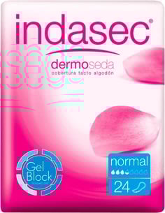 Peceta higjienike Indasec Normal Clasic Dermo Seda 24 copë
