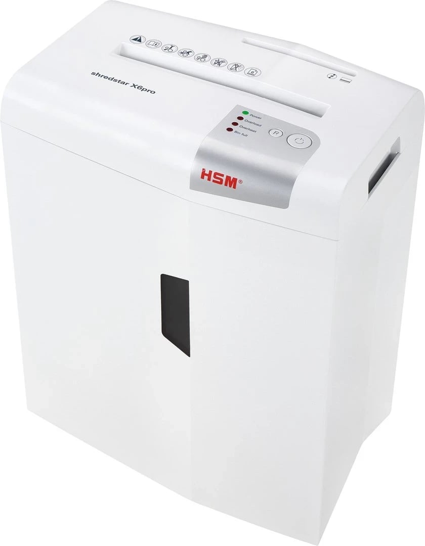 Prishës dokumentesh HSM shredstar X6pro, me mekanizëm të veçantë prerjeje për CD