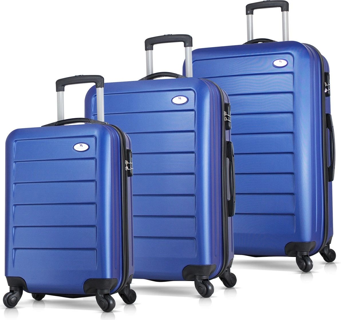 Set valixhesh (3 copë), ngjyrë kaltër, Zoozie Bags, 6264