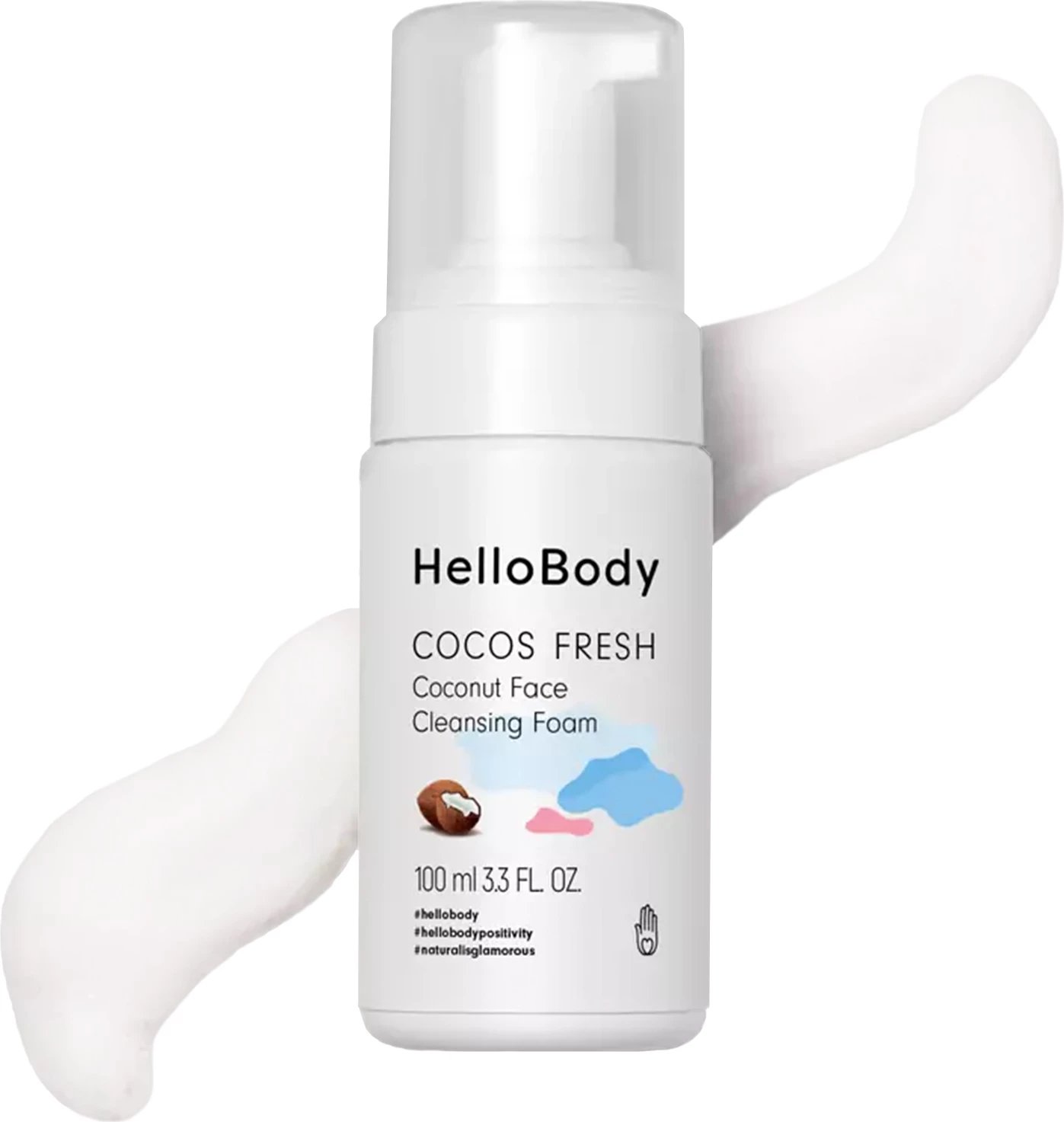 Shkumë pastruese për fytyrë HelloBody, 100ml