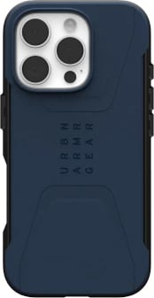 Mbështjellës UAG Civilian MagSafe për iPhone 16 Pro, kaltër