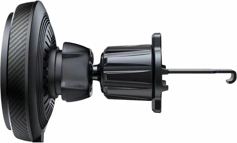 Mbajtës magnetik për celular me karikues wireless Tech-Protect MM15W-V4, për ventilim makine, 15W, i zi